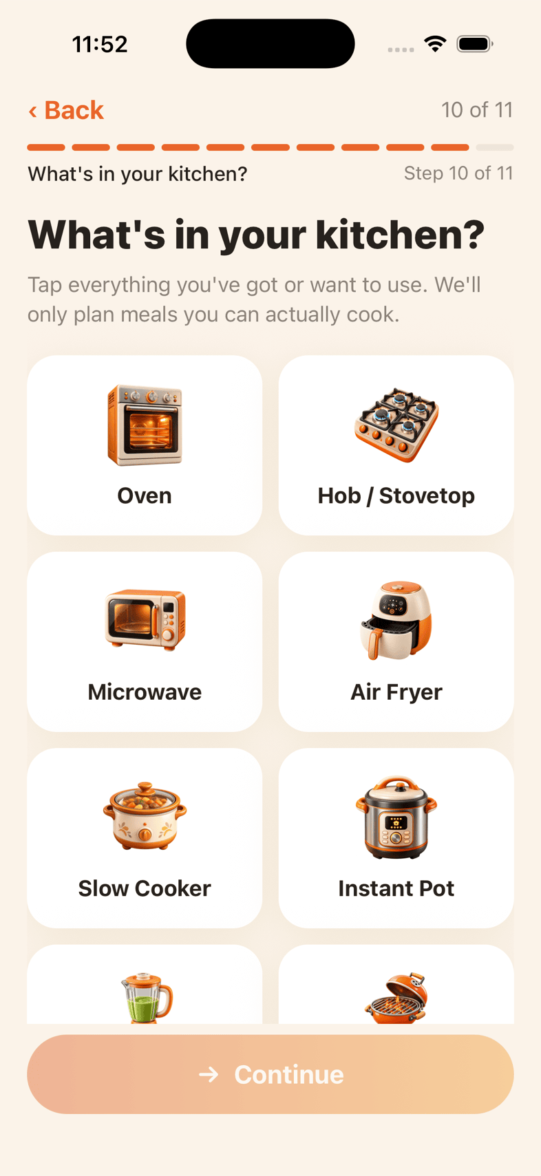 The appliances in your kitchen